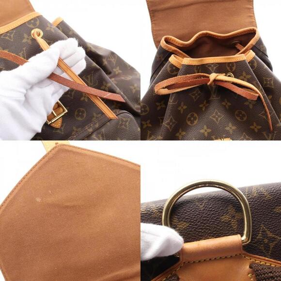 LOUIS VUITTON Brown Monogram Leather Backpack - Picture 10 of 11